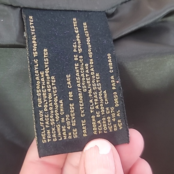 BIG CHILL black faux fur vest size large faux leather - Picture 12 of 14